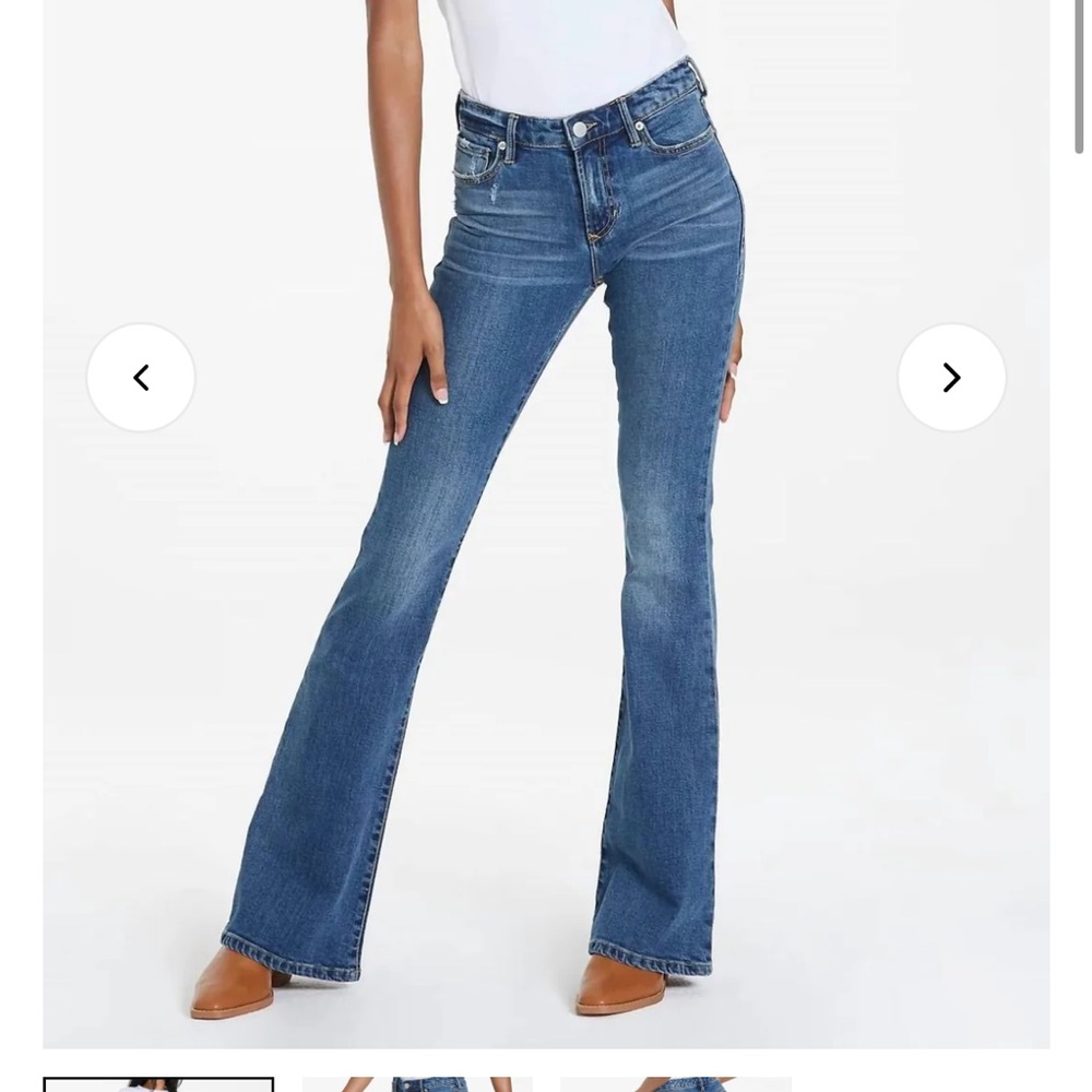 Dear John Blue Flare Wide Leg Jeans